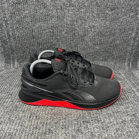 Reebok Nano X3 Black Red Athletic Training CrossFit Shoes Mens Size 10 - Picture 1 of 8